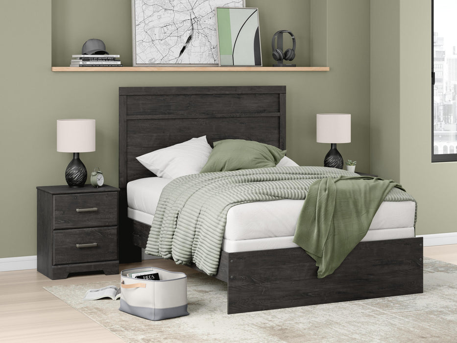 Signature Design Charcoal Full Panel Bed