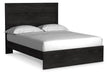 Signature Design Charcoal Queen Panel Bed