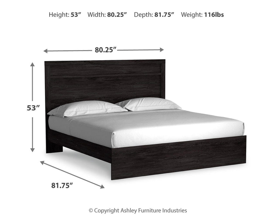 Signature Design Charcoal 6-Piece Bedroom Package
