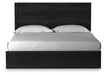 Signature Design Charcoal King Panel Bed