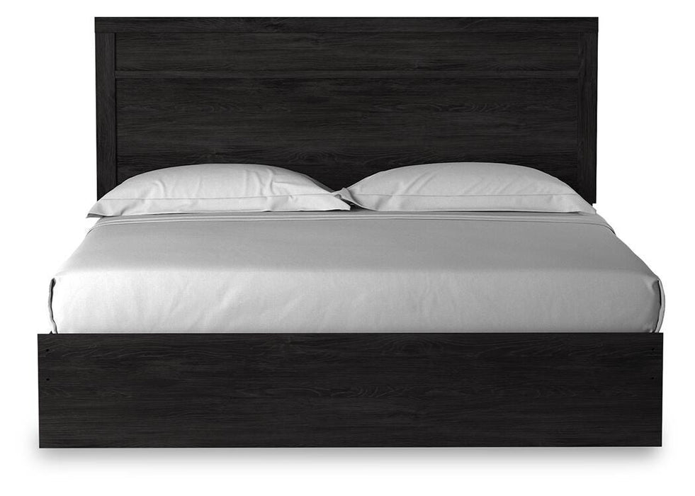 Signature Design Charcoal King Panel Bed