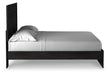 Signature Design Charcoal King Panel Bed
