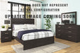 Signature Design Charcoal Queen Panel Bed
