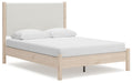 Signature Design Two-tone Queen Upholstered Panel Bed