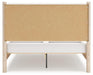 Signature Design Two-tone Queen Upholstered Panel Bed
