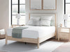 Signature Design Two-tone Queen Upholstered Panel Bed