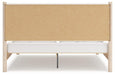 Signature Design Two-tone King Upholstered Panel Bed