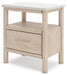 Signature Design Two-tone One Drawer Night Stand