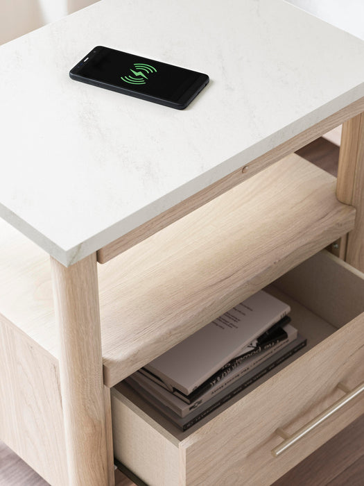 Signature Design Two-tone One Drawer Night Stand