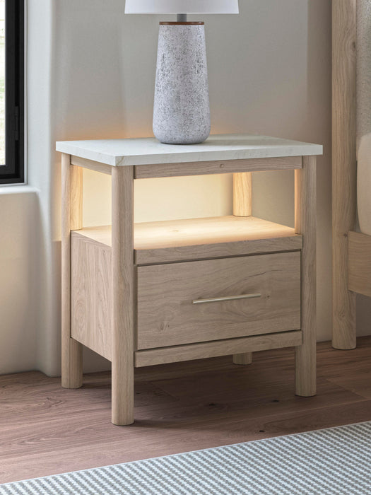 Signature Design Two-tone One Drawer Night Stand