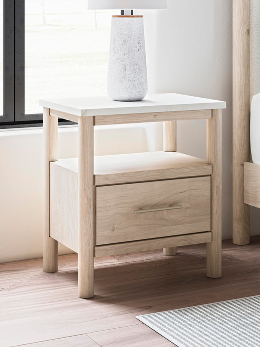 Signature Design Two-tone One Drawer Night Stand