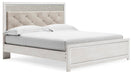 Signature Design White King Panel Bed
