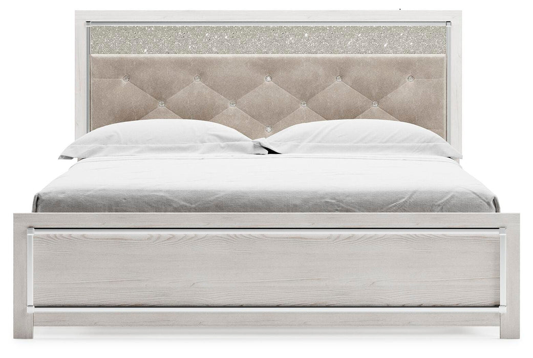 Signature Design White King Panel Bed