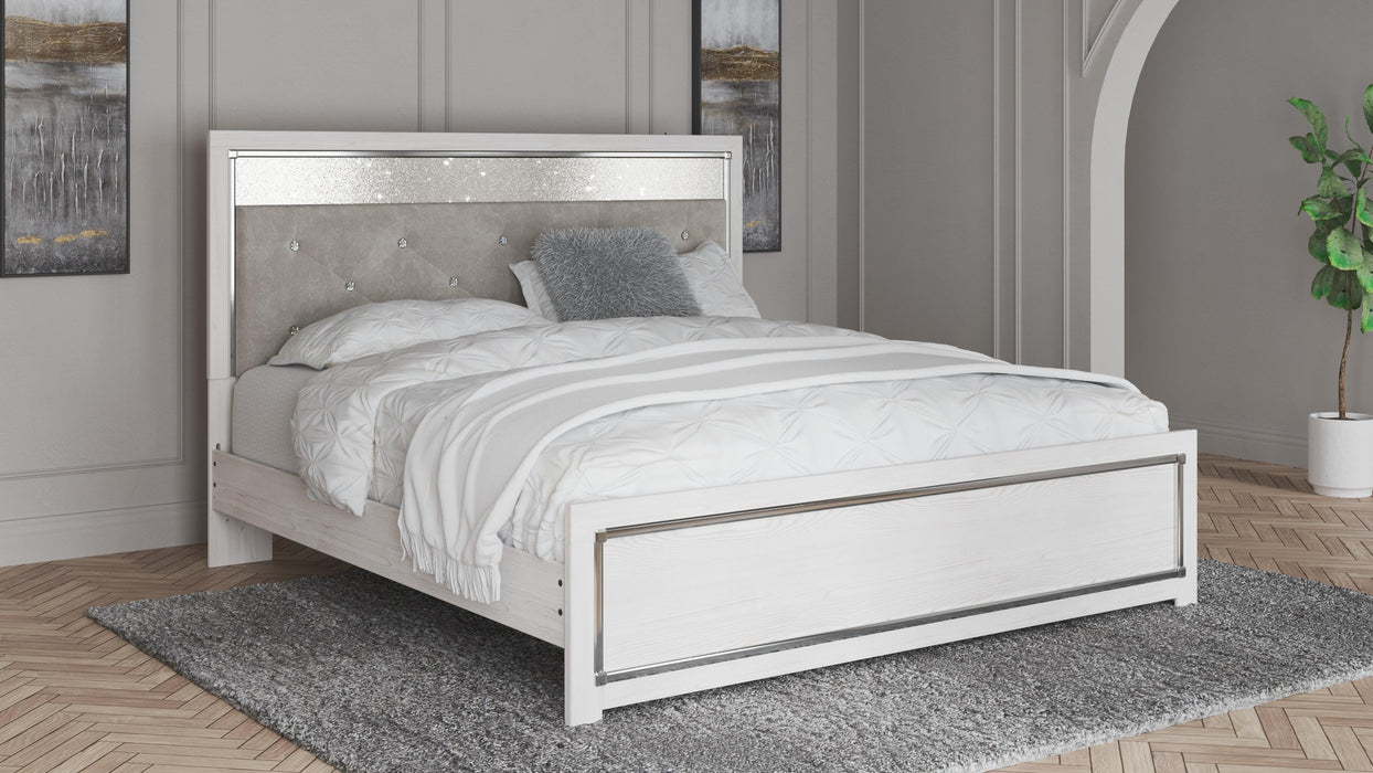 Signature Design White King Panel Bed
