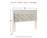 Signature Design White King/Cal King UPH Panel HDBD