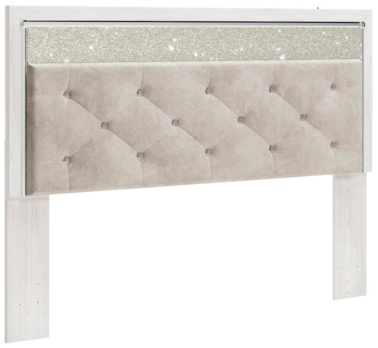 Signature Design White King/Cal King UPH Panel HDBD