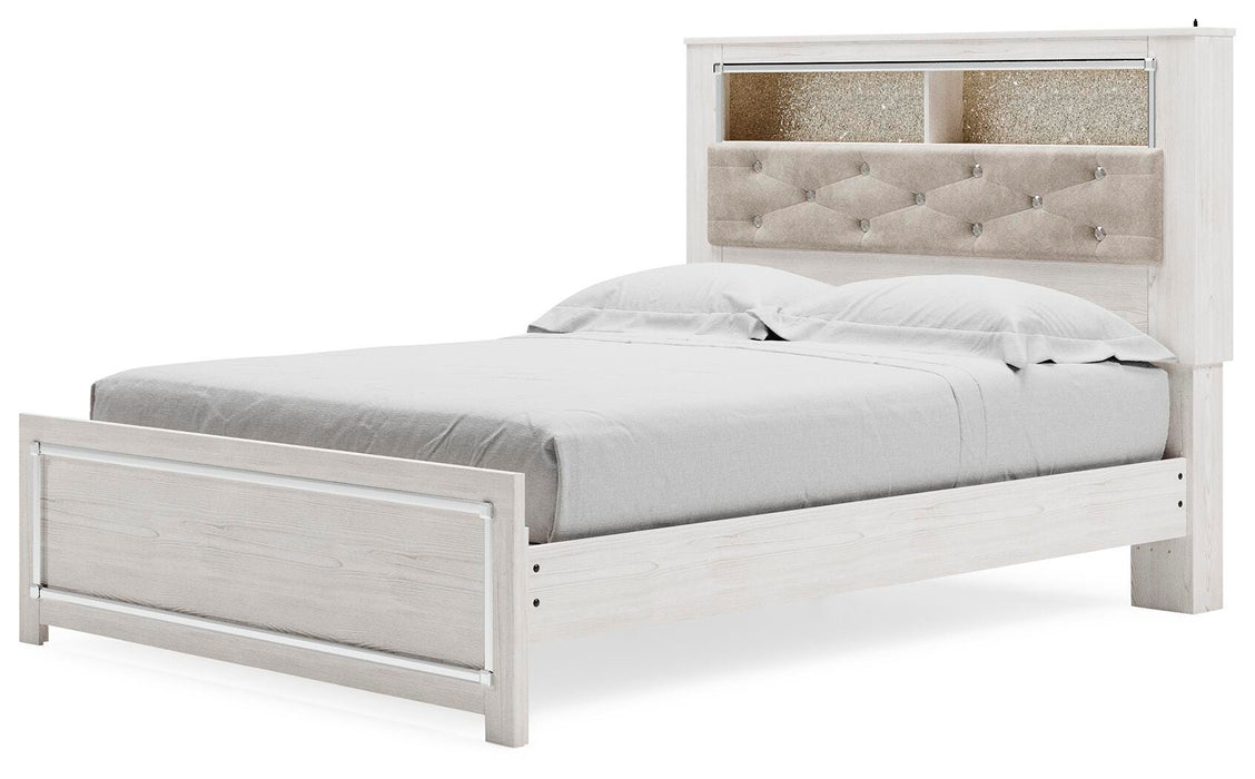 Signature Design White Queen Panel Bookcase Bed