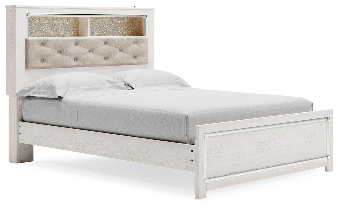 Signature Design White Queen Panel Bookcase Bed