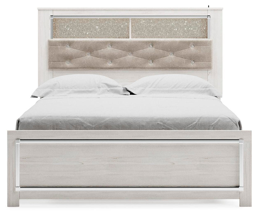 Signature Design White Queen Panel Bookcase Bed