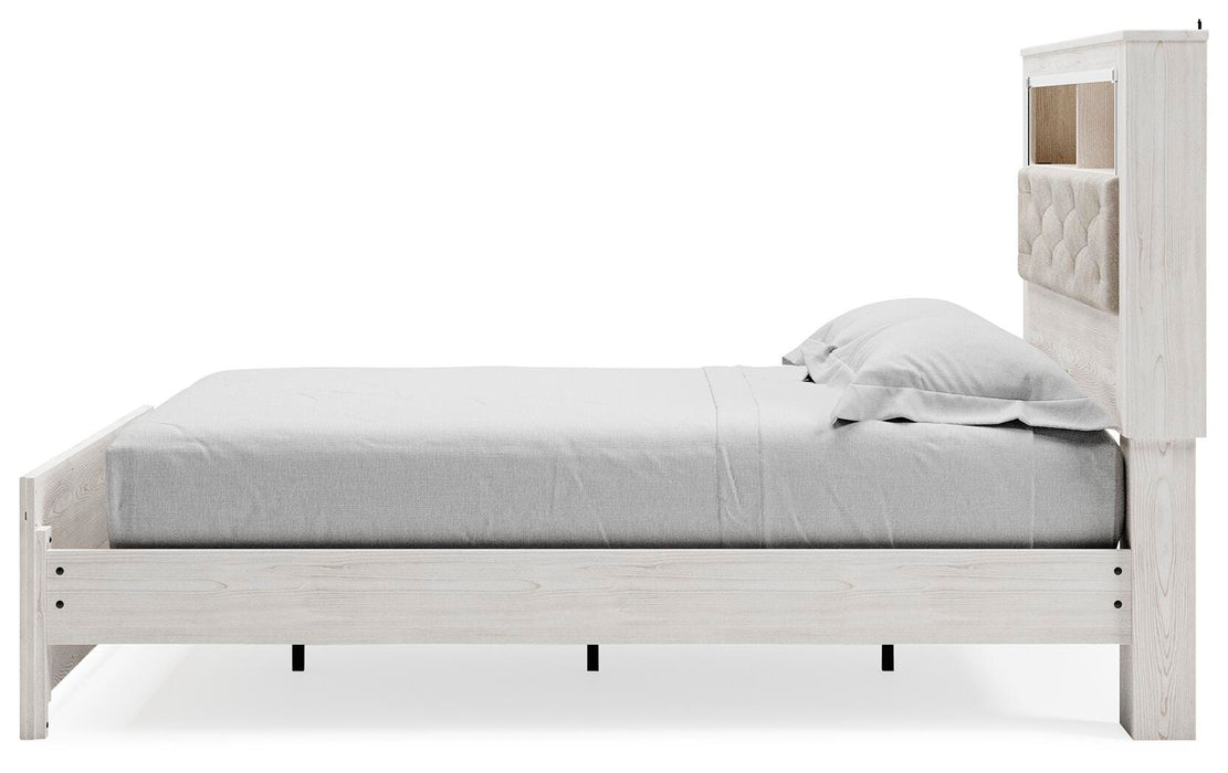 Signature Design White Queen Panel Bookcase Bed