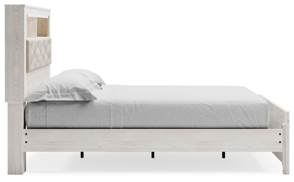 Signature Design White Queen Panel Bookcase Bed