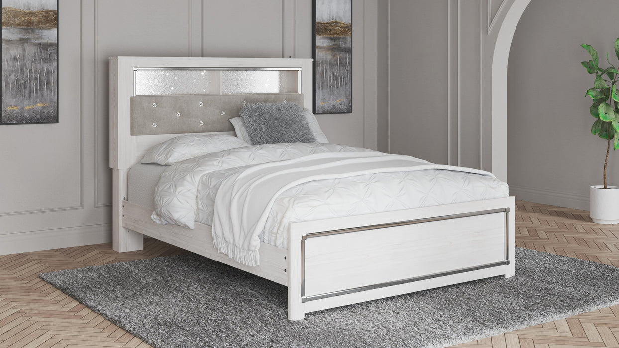 Signature Design White Queen Panel Bookcase Bed