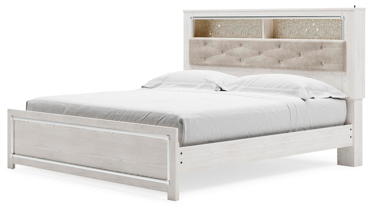 Signature Design White King Panel Bookcase Bed
