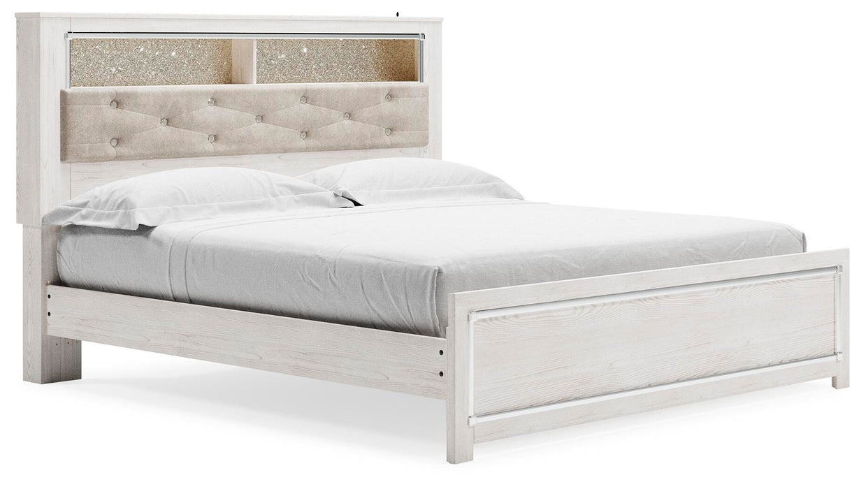 Signature Design White King Panel Bookcase Bed