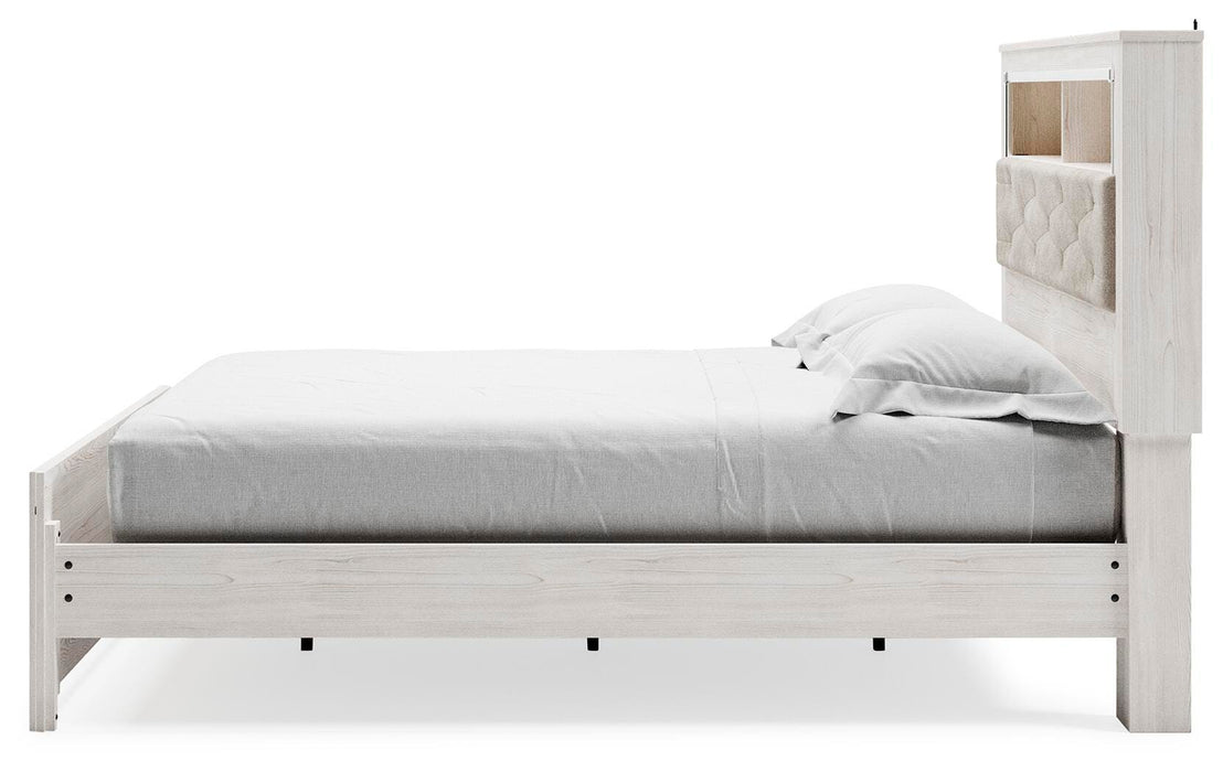 Signature Design White King Panel Bookcase Bed