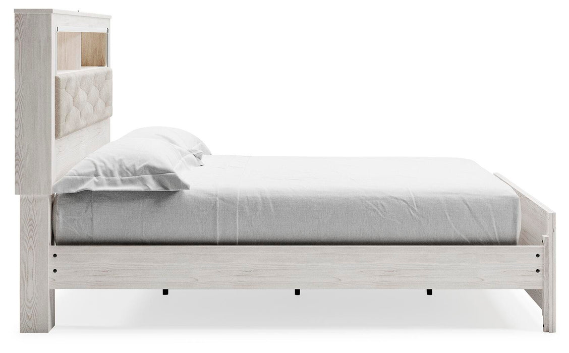 Signature Design White King Panel Bookcase Bed