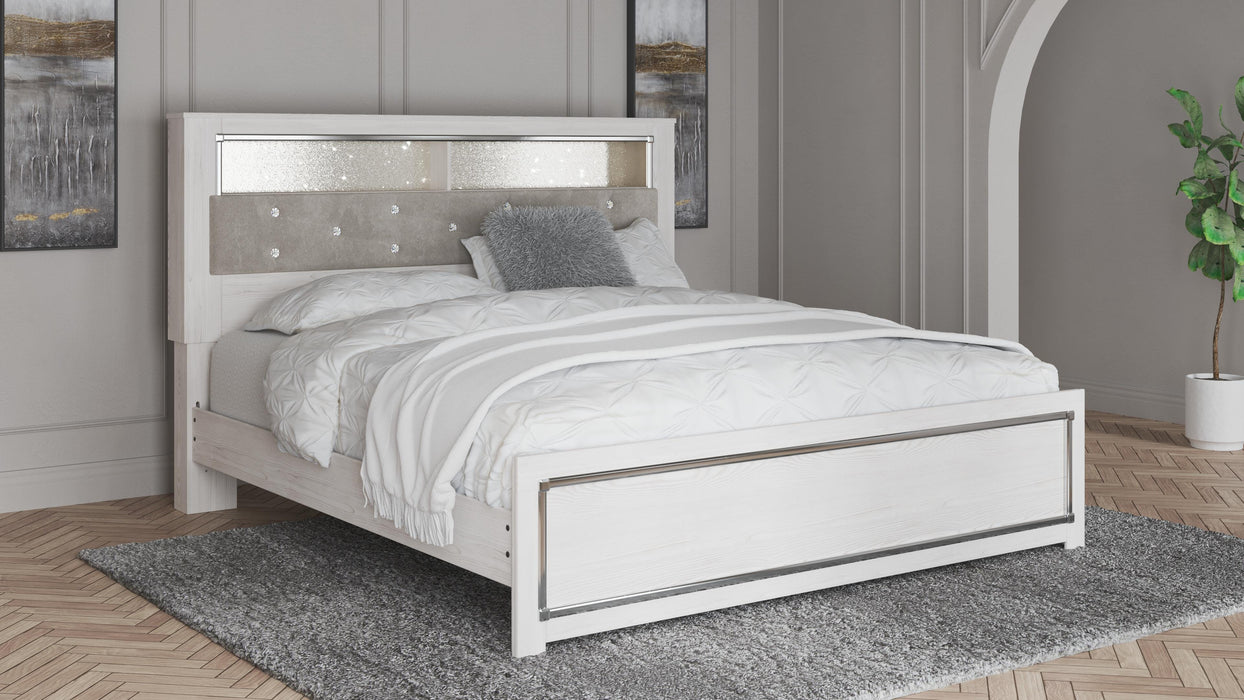 Signature Design White King Panel Bookcase Bed