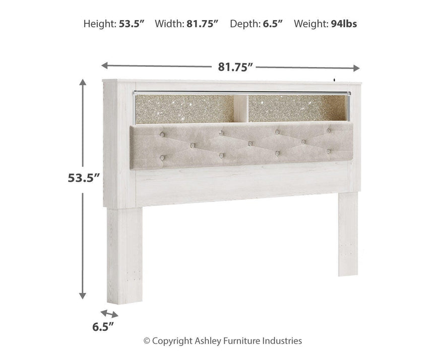 Signature Design White King UPH Panel Bookcase HDBD