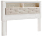 Signature Design White King UPH Panel Bookcase HDBD