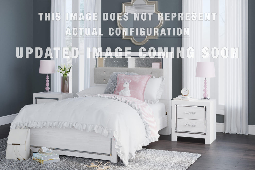 Signature Design White King Panel Bookcase Bed