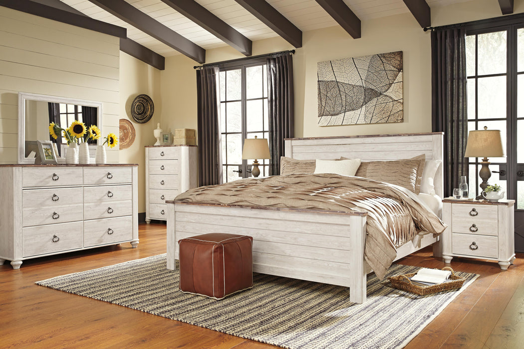 Signature Design Whitewash King/Cal King Panel Headboard