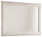Signature Design Whitewash Bedroom Mirror