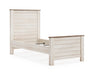 Signature Design Whitewash Twin Panel Headboard