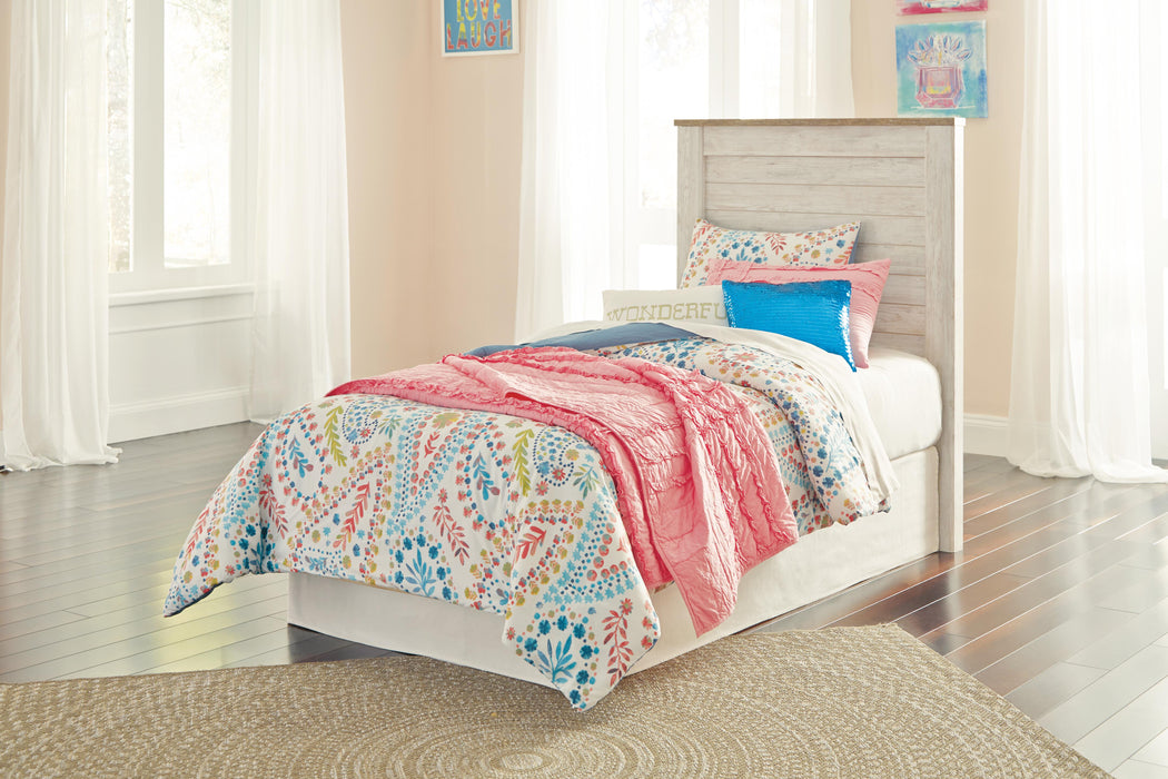 Signature Design Whitewash Twin Panel Headboard
