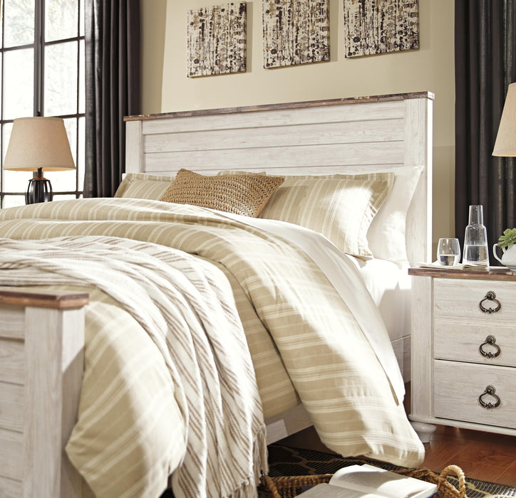 Signature Design Whitewash Queen Panel Headboard