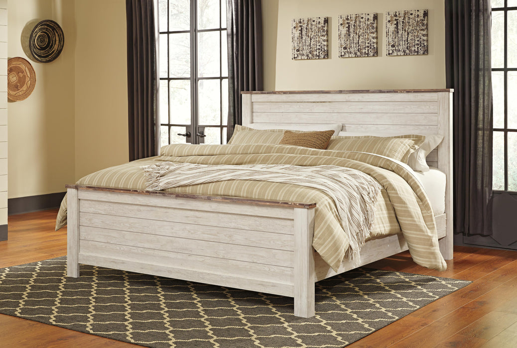 Signature Design Whitewash King/Cal King Panel Headboard