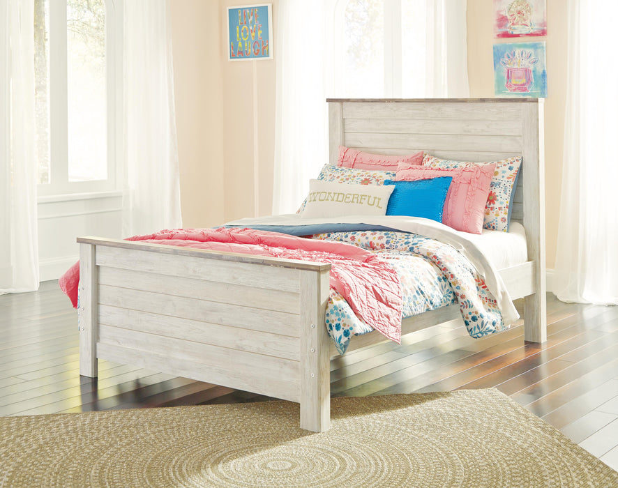 Signature Design Whitewash Full Panel Headboard