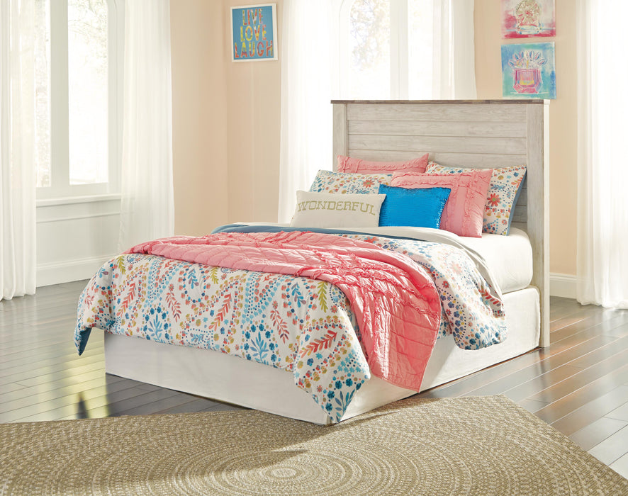 Signature Design Whitewash Full Panel Headboard