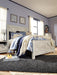 Signature Design Whitewash Queen Crossbuck Panel Bed