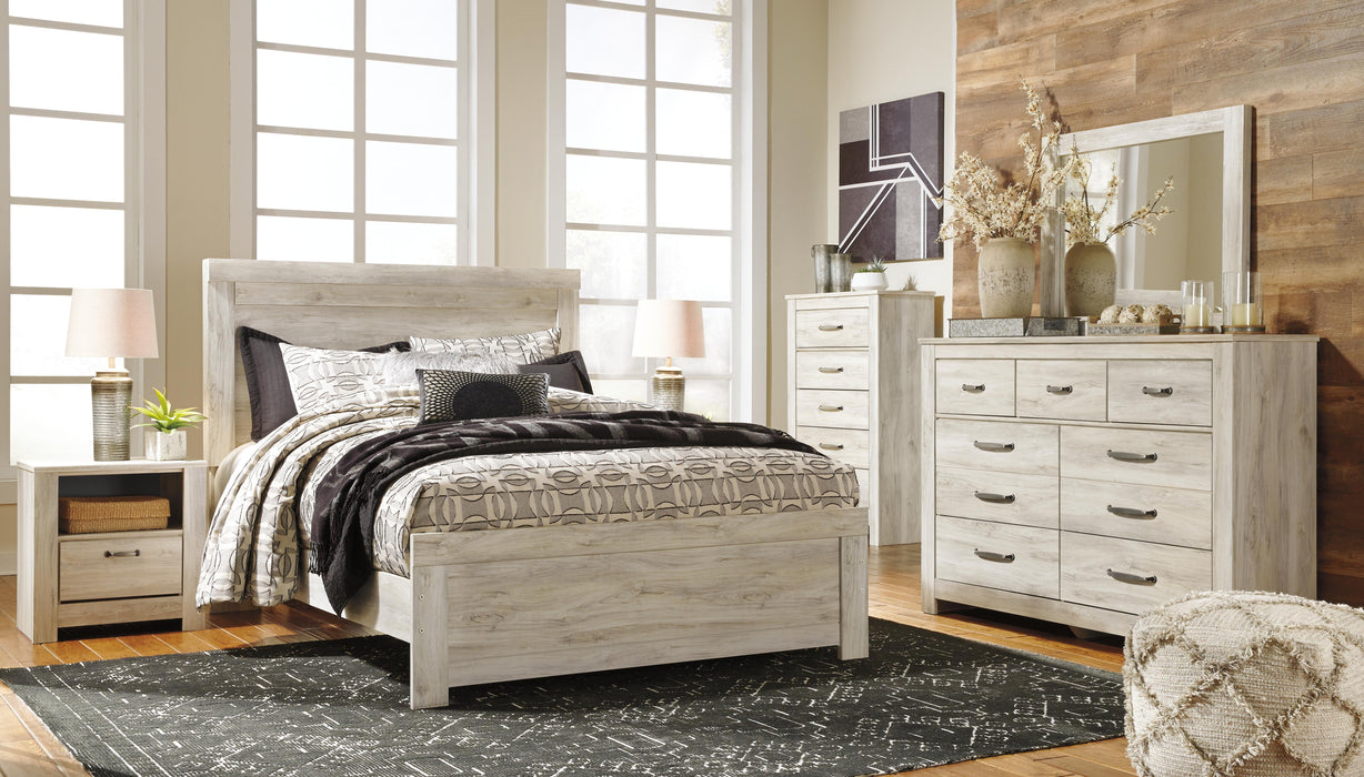 Signature Design Whitewash Queen Panel Headboard