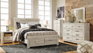 Signature Design Whitewash Queen Panel Headboard