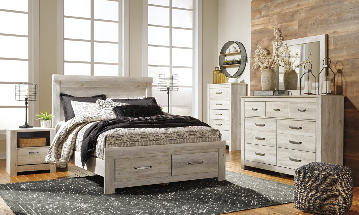 Signature Design Whitewash Queen Panel Headboard