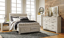 Signature Design Whitewash Queen Panel Headboard