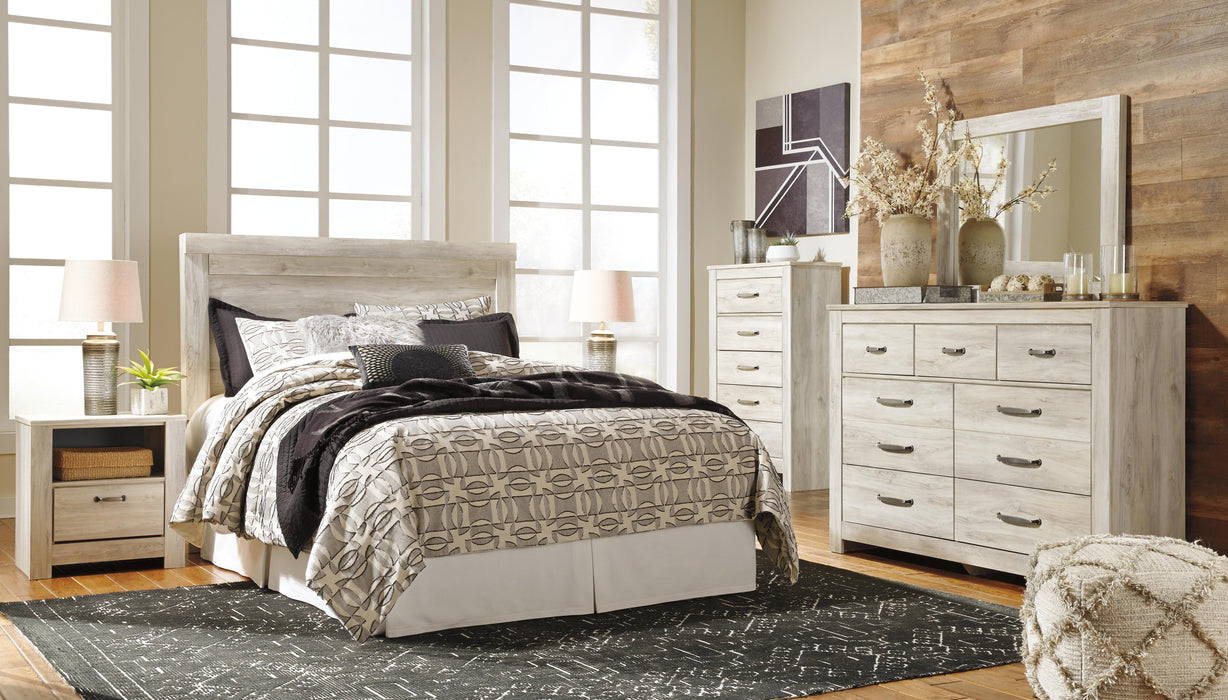 Signature Design Whitewash Queen Panel Headboard