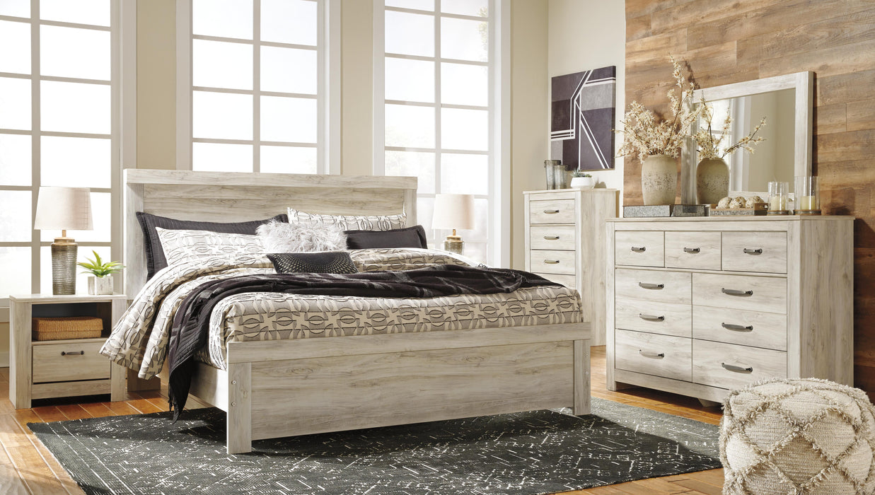 Signature Design Whitewash King Panel Headboard