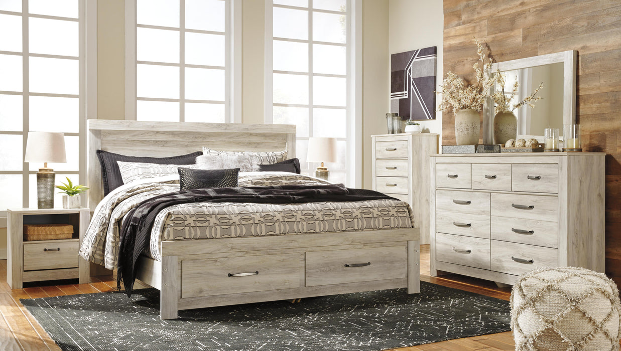 Signature Design Whitewash King Panel Headboard
